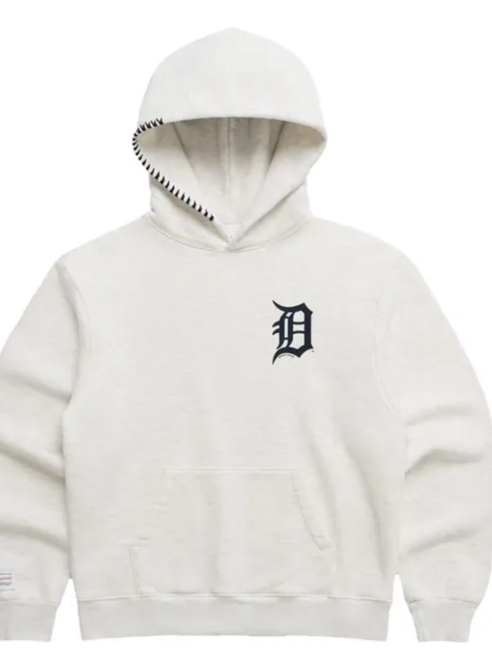 Madhappy Detroit Tigers Cream Hoodie with Navy Logo
